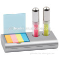 2PC Metal Highlighter with Colours Sticky Memo Holder
